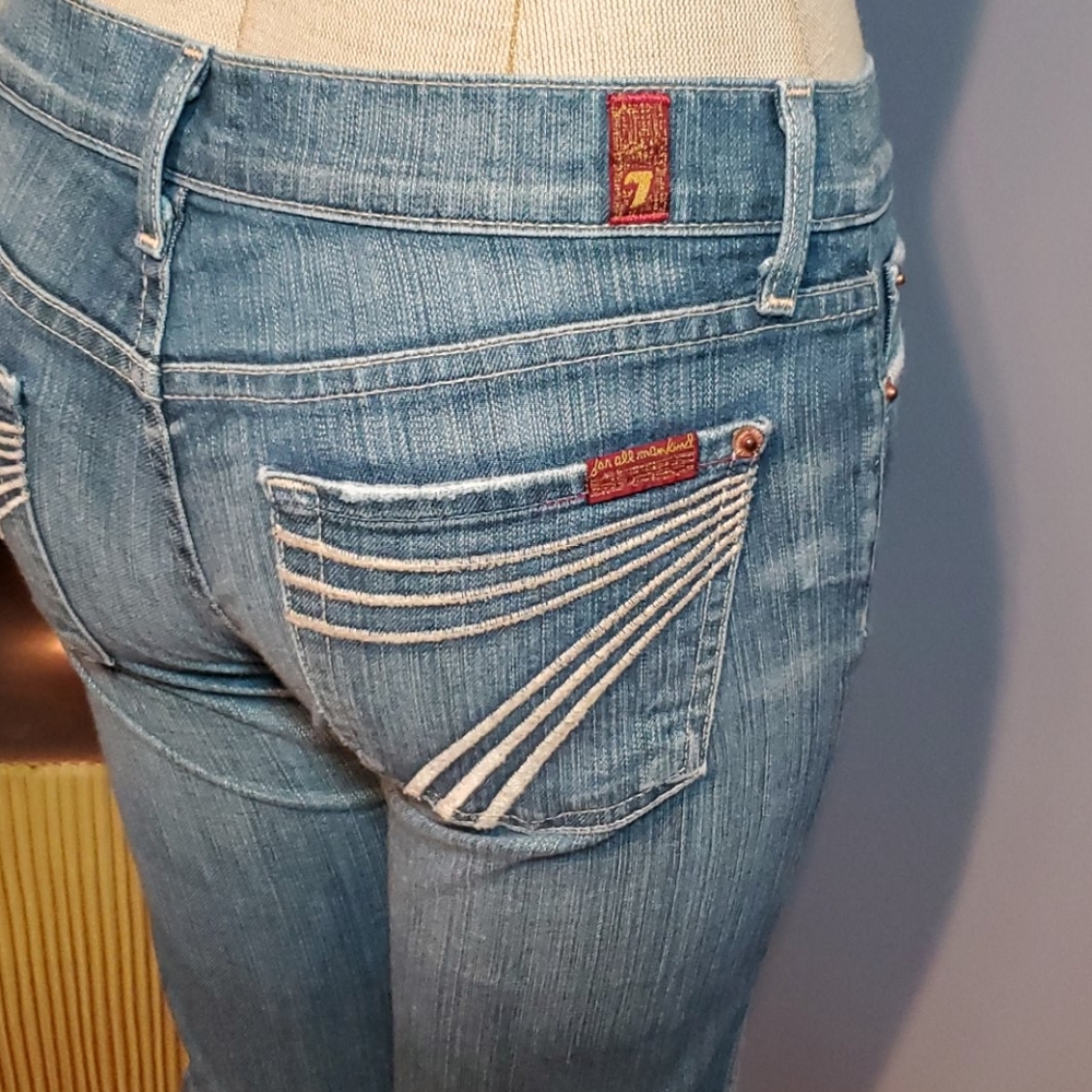 7 For All Mankind 7FAM Dojo Crop Jeans Size 25